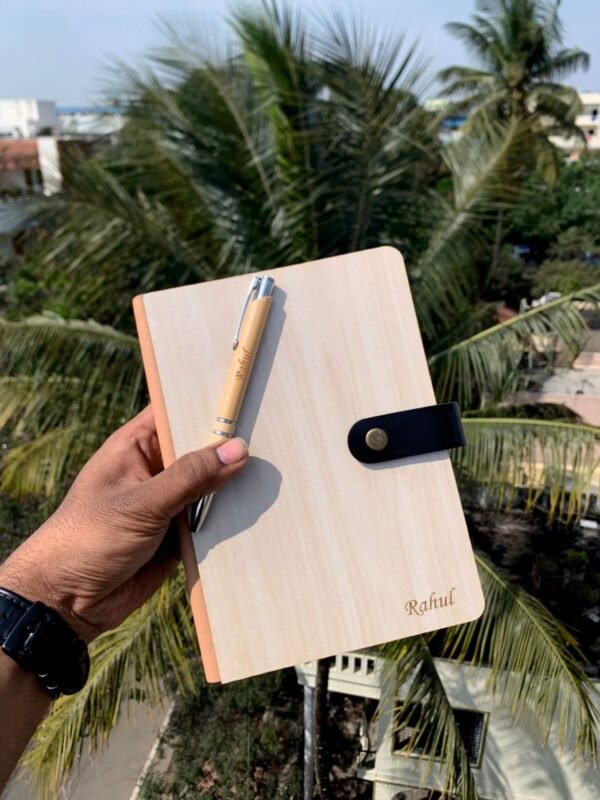 Zupppy Diary Wooden Diary & Pen Set