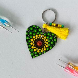 Zupppy Accessories Sunflower mandala keychain
