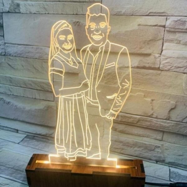 Zupppy LED LED light sculpture plaque frame romantic gift , wedding and anniversary gift