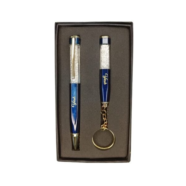 Zupppy Accessories Blue Premium Crystal Pen & Keychain