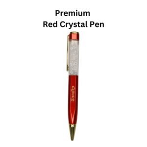 Zupppy Pen Premium Red Crystal Pen