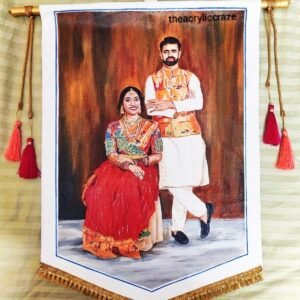 Zupppy Home Decor Royal style couple painting
