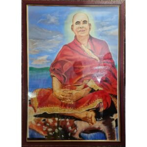 Zupppy Home Decor Swami Shivananda Ji Handmade Painting: A Spiritual Masterpiece
