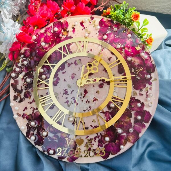 Zupppy clock Varmala Preservation Resin Clock