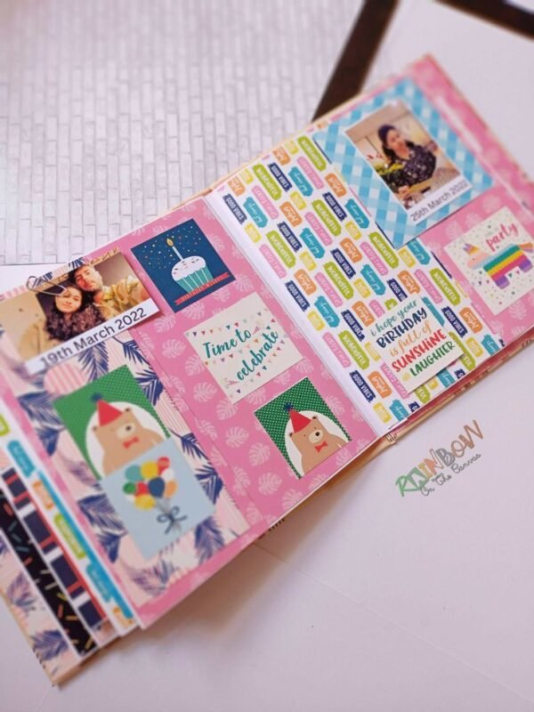Zupppy Customized Gifts Colorful personalised birthday scrapbook for him, her and kids