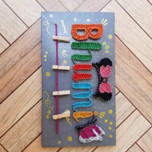 Zupppy Art & Craft String Art Name Board