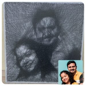 Zupppy Art & Craft Personalized Thread Art Portrait | Custom Handcrafted Artwork