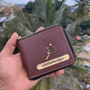 Zupppy Accessories Customized name unisex Zip Wallet | Minimalist Design for Men and Women