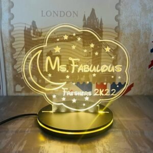 Zupppy Customized Gifts LED acrylic tile Fully customisable farewell gift 8*12 Inches