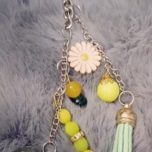 Zupppy Accessories Green Heart Resin Coated Keyring