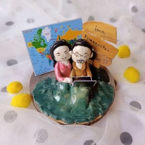 Zupppy Customized Gifts Couple Table top romantic miniature frame personalised for him and her