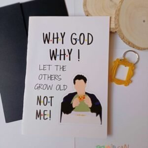 Zupppy Art & Craft Friends joey theme birthday Greeting Card (Why God Why)