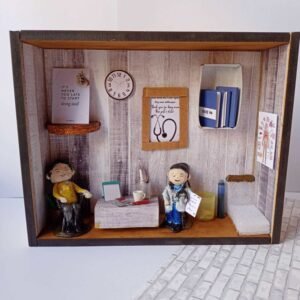 Zupppy Photo Frames Customsied Doctor’s clinic miniature shadow box frame