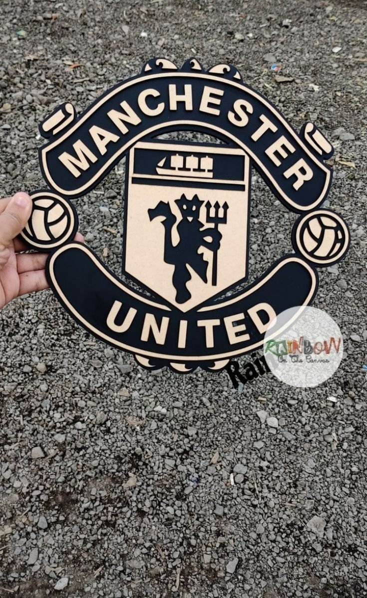 Manchester United Wall Art wooden for soccer and football lovers gift