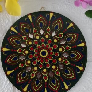 Zupppy Home Decor Dot Mandala Wall Decor With Resin Layer