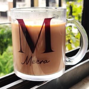 Zupppy Accessories Personalized Tea Coffe Cups | Customized Tea Mugs with Name & Initial