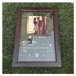Zupppy Photo Frames Acrylic spotify music frame with scan and play link