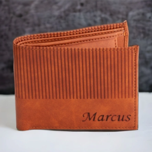 Zupppy Accessories Tan Men’s Wallet customised with name | Utility and corporate gift