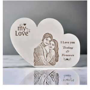 Zupppy Photo Frames Romantic Engraved Photo Frame – My Love Wooden Plaque