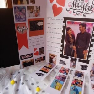 Zupppy Art & Craft Giant Big anniversary falling card customised with photos and name