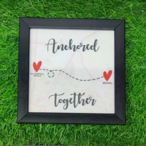 Zupppy Photo Frames Distance map frame | long distance gifts for him and her