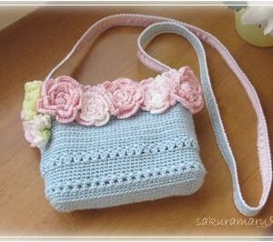 Zupppy Crochet Products Chic Crochet Flower Handbag: Handcrafted with Acrylic Wool