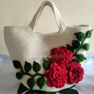 Zupppy Crochet Products Crochet Flowery Handbags