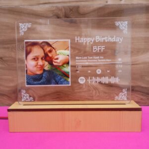 Zupppy Photo Frames Spotify table top wooden frame customsied with photo and message