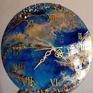 Zupppy Accessories Royal Blue Resin Wall Clock (Customized)