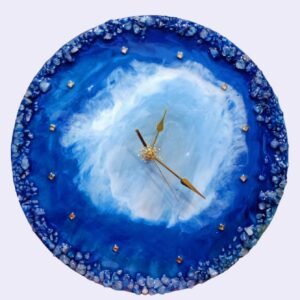 Zupppy Accessories Blue Ocean Theme Resin Wall Clock