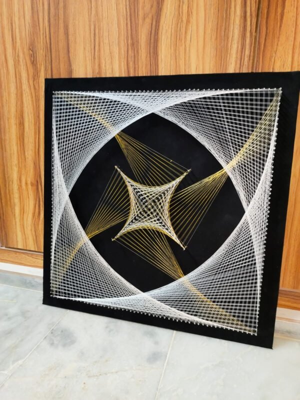 Zupppy Home Decor Unique String Art with Frame – Handmade Wooden Wall Hanging for Home Decor