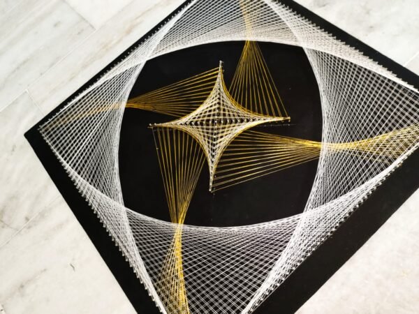 Zupppy Home Decor Unique String Art with Frame – Handmade Wooden Wall Hanging for Home Decor
