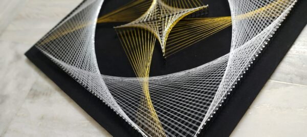 Zupppy Home Decor Unique String Art with Frame – Handmade Wooden Wall Hanging for Home Decor