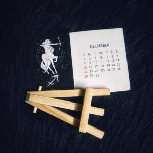 Zupppy Art & Craft Zodiac Desk Calendar 2024 – Astrology Mini Calendar Pack of 12 Images