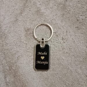 Zupppy Accessories Personalized Metal Keyring: Custom Engraved Keychain