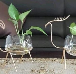 Zupppy Home Decor Luxury Indoor Deer Plant Container Set Of 2