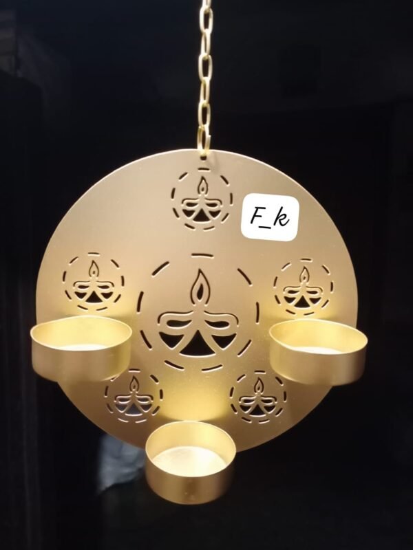 Zupppy Customized Gifts Elegant Wall Hanging Tea Light Holder | Candle holder for Room, Office, Hotel Decor