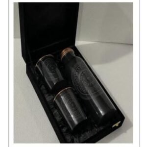 Zupppy Bottle Copper Water Bottle Set With 2 Tumbler Glass