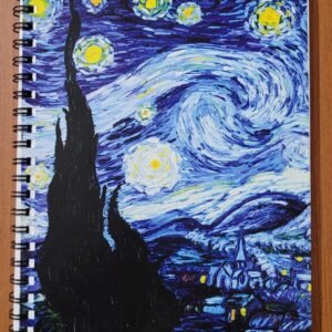 Zupppy Art & Craft Starry Night Notepad | Starry Night Cover Diary | Handpainted Diary