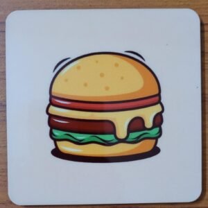 Zupppy Coasters Burger Delight Coaster Keeping Your Table Deliciously Protected