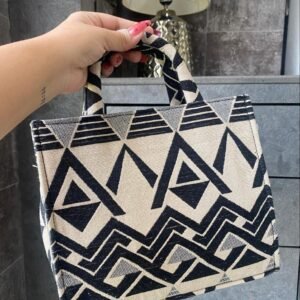 Zupppy Accessories Acquard Mini Tote Bag | Premium Jacquard Fabric | Detachable Strap