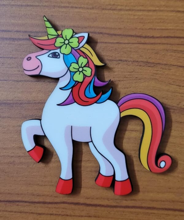 Zupppy Handmade Products Whimsical Unicorn: Magical Magnet for Fridge and More