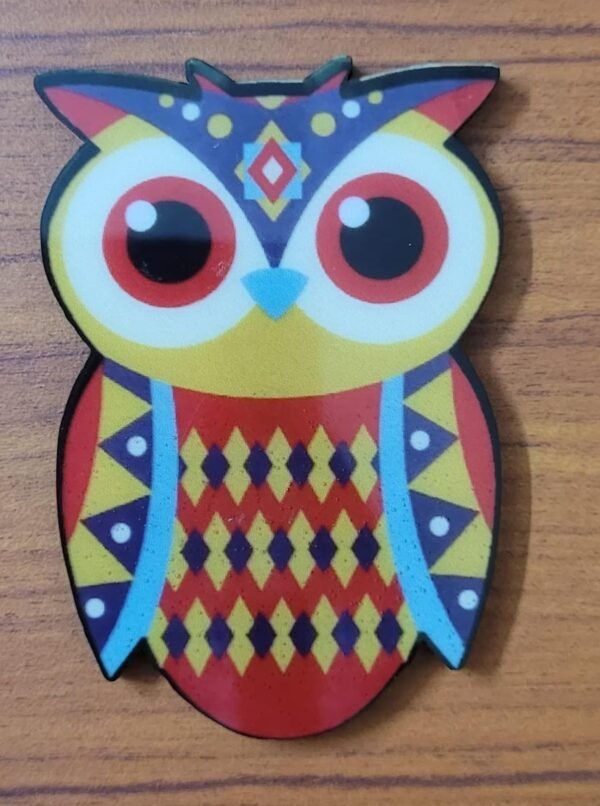 Zupppy Fridge Magnet Colorful Owl Fridge Magnet