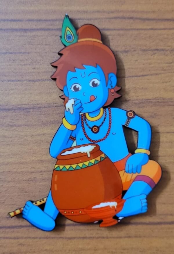 Zupppy Fridge Magnet Sacred Krishna: Divine Magnet for Spiritual Enlightenment