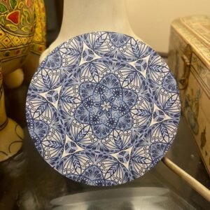 Zupppy Accessories Printed Terra Mandala Coaster: Nature’s Art for Your Table