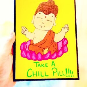 Zupppy Customized Gifts Zen Vibes: Wall Hanging with Serene Chill Buddha Design