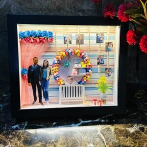 Zupppy Customized Gifts Customizable Miniature Photo Frame | Wood Frame with Acrylic Glass