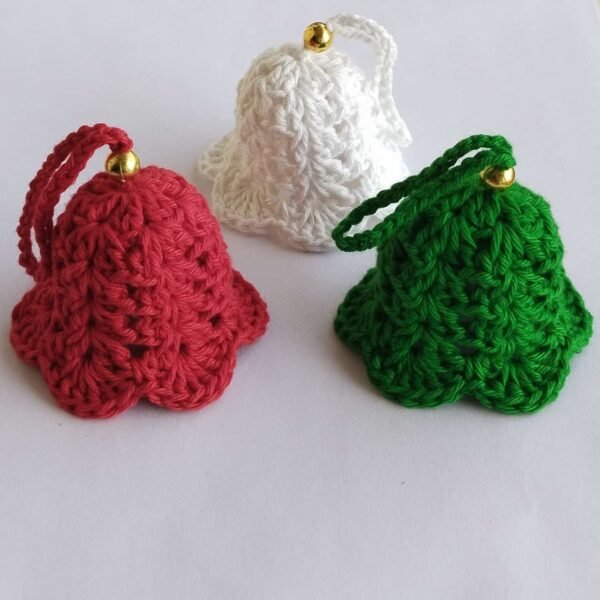 Zupppy Crochet Products Handmade Christmas Bell: Add Festive Charm to Your Holiday Décor
