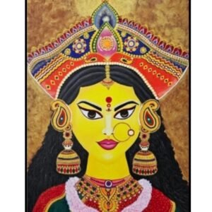 Zupppy Customized Gifts Divine Maa Ambe Acrylic Painting Masterpiece – Handcrafted Spiritual Artwork