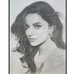 Zupppy Customized Gifts Stunning Deepika Padukone Sketch – Artistic Expression and Premium Wall Art